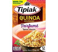 Duo Gourmand de Quinoa Tipiak aux Épices Douces - 240 g (2 x 120 g) - Savoureux mélange parfumé de céréales. Parfait pour vos plats - Le Lot De 3