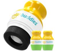 Duo Green Solar Buddies Refillable Roll On Sponge Applicator For Kids, Adults, Families, Travel Size Holds 100ml Travel Friendly for Sunscreen, Suncream and Lotions
