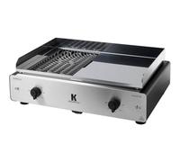DUO K Plancha Grill Electrique Inox 64 x 43 3500W KRAMPOUZ