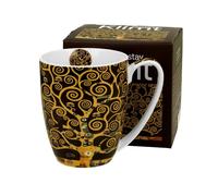 Duo Kaffeebecher Klimt Tree Of life aus Porzellan, Becher, teetasse, Kaffeetasse mit henkel 350 ml
