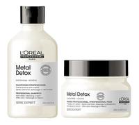 |Duo Metal Detox - Shampoing Anti-Métal, Masque Protecteur Anti-Dépôt, Idéal après Coloration, Balayage Décoloration, Metal Detox, S