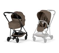 Duo MIOS 2026 Poussette citadine avec nacelle pliable et Châssis Matt Black Coconut Brown