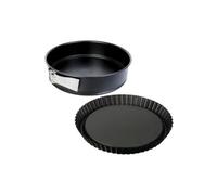 Duo Moule à tarte renversée et moule à manqué à charnière - DR OETKER - Tradition - 28 et 26 cm
