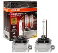 Duo Pack Osram D1S Xenarc Night Breaker 220 Jusqu'à +220% 3200 K Modèle 2024/25