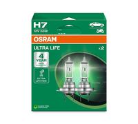 Duo Pack OSRAM H7 Halogène 12V 55W PX26D Ultra Life 4 Ampoules Modèle 2024