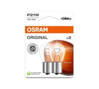 Duo Pack Osram P21W Aux 12V 21W BA15S Blister Modèle Original 2024