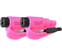 Duo Porte-Clés Sécurité Fuchsia - Double Fonction Br -Vitre Et Coupe-Ceinture[Auto5130034]