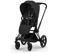 Duo PRIAM 2026 Poussette tout-terrain avec nacelle pliable et Châssis Matt Black Sepia Black