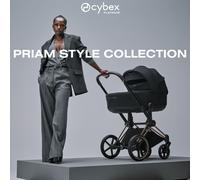 Duo PRIAM 2026 Poussette tout-terrain avec nacelle pliable et Châssis Rose Gold Sepia Black