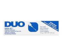 DUO Quick-Set Adhésif transparent pour cils 14 g Application blanche sèche transparente en quelques secondes Longue durée à l'usure toute la journée Bande résistante à l'eau et cils individuels