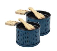 Duo Raclette à la bougie Cookut 61181710 Bleu