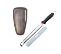 Duo Râpe à zeste et Râpe à parmesan - FACKELMANN - Acier inoxydable - 42 et 19 cm