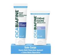 Duo Réparation Peaux Fragilisées - Baume Multi-Réparateur Apaisant 50 Ml & Crème Mains Réparatrice 75 Ml Cicabiafine