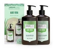 Duo Rituel à l'Aloe Vera - ARGANICARE - Shampooing 400mL - Après Shampooing 400mL - Hydratant - Régulateur