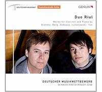 Duo Riul. Récital clarinette et piano de Brahms, Berg, Debussy, Lutoslawski, Yun.