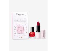 Rosajou - Coffret Duo Madame - Rouge à lèvres et vernis à ongles assortis pour enfant - Made in France - Vegan - Cadeau enfant à partir de 3 ans