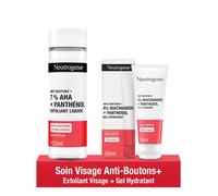 Duo Routine Anti-Boutons - Exfoliant Visage Anti-Boutons 125 Ml & Gel Hydratant Anti-Boutons 50 Ml Neutrogena