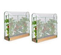 Duo Serres À Tomates Modulable Spéciale Croissance Kit Complet Bâche + Support