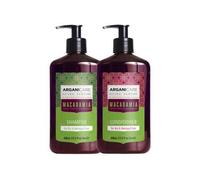 Duo Shampooing et Conditioner - ARGANICARE - Macadamia - 400ml - Hydratation - Réparation