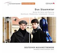 Duo Staemmler. Oeuvres pour violoncelle et piano.