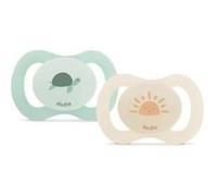 Duo sucettes anatomiques - 0/2 mois - Tortue G