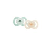 DODIE, Sucettes Anatomiques spécial naissance,Tetine pour bébé, 0-2 mois,Nourisson, Vert, Tortue, Lot de 2