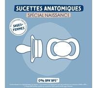 Duo sucettes anatomiques - DODIE - 0/2 mois - Tortue