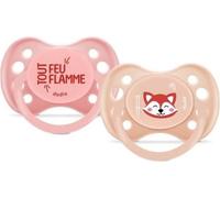 Duo sucettes anatomiques - DODIE - EDL A103 - +6 mois - Panda roux
