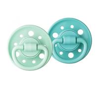 Duo sucettes caoutchouc - DODIE - GAIA - Ronde - 6/36 mois - Pleine nature