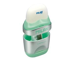 Duo Taille-crayon Gomme MILAN Capsule Silver Bleu marine