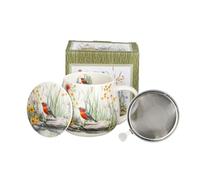 Duo Tasse à thé avec passoire et couvercle Flowers July - 0,43 l