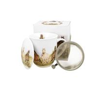 Duo Tasse à thé avec passoire et couvercle World of Animals Horses at Galop - 0,4 l