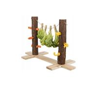 Duo tronc d'arbre pour aliments. 53 x 34 x 25 cm. pour lapins.
