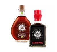 Duo Vinaigre Due Vittorie - Balsamique Argento et Pomme 250 ml x 2