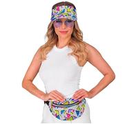 Duo Visière et Sac Banane - WIDMANN - Années 80 - Blanc - Mixte - Zippée