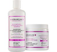 Duo Volumisant Shampoing & Masque Capillaire À La Biotine & Collagène Pour Cheveux Plats, Fins Et Ternes - Booste Éclat & Densité - Sans Sulfate, Ogm, Silicone, Huile Minérale - 2x500ml[Z620]