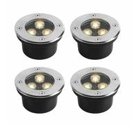 DUOAZJL 4PCS Spots LED Ultra-Fins - Éclairage sous-Marin Étanche 3 W, Spot LED D'extérieur Étanche IP68, Éclairage Encastré pour Piscine, Jardin, Terrasse(White,3W(DC24v))