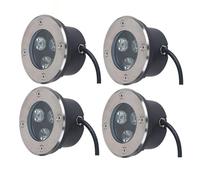 DUOAZJL 4PCS Spots LED Ultra-Fins - Éclairage sous-Marin Étanche 3 W, Spot LED D'extérieur Étanche IP68, Éclairage Encastré pour Piscine, Jardin, Terrasse(Green,3W(DC85-265v))