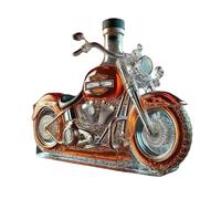 DUOAZJL Bouteille à décanter pour Whisky 300 ML, Statue Artistique, Bouteille de vin à Whisky en Forme de Moto 3D, Bouteilles de vin vides créatives pour Le Stockage des spiritueux