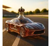 DUOAZJL Bouteille de Whisky en Forme de Voiture de Sport 300 ML, Carafe en Verre 3D créative sur Le thème de la Voiture, Bouteilles de vin vides pour Le Stockage des Boissons alcoolisées(C)