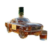 DUOAZJL Bouteille de Whisky en Forme de Voiture de Sport 300 ML, Carafe en Verre 3D créative sur Le thème de la Voiture, Bouteilles de vin vides pour Le Stockage des Boissons alcoolisées(C)