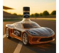 DUOAZJL Bouteille de Whisky en Forme de Voiture de Sport 300 ML, Carafe en Verre 3D créative sur Le thème de la Voiture, Bouteilles de vin vides pour Le Stockage des Boissons alcoolisées(E)
