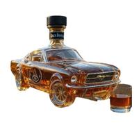DUOAZJL Bouteille de Whisky en Forme de Voiture de Sport 300 ML, Carafe en Verre 3D créative sur Le thème de la Voiture, Bouteilles de vin vides pour Le Stockage des Boissons alcoolisées(C)
