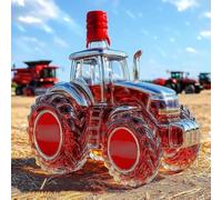 DUOAZJL Carafe à Whisky en Forme de Voiture 300 ML - Statue Artistique, Bouteille de Whisky en Forme de Tracteur, Distributeur de Bouteilles de vin vides Anti-Fuite créatif(3)