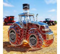 DUOAZJL Carafe à Whisky en Forme de Voiture 300 ML - Statue Artistique, Bouteille de Whisky en Forme de Tracteur, Distributeur de Bouteilles de vin vides Anti-Fuite créatif(4)