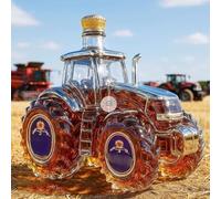 DUOAZJL Carafe à Whisky en Forme de Voiture 300 ML - Statue Artistique, Bouteille de Whisky en Forme de Tracteur, Distributeur de Bouteilles de vin vides Anti-Fuite créatif(1)
