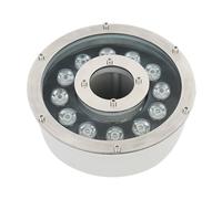DUOAZJL Éclairage LED sous-Marin pour Bassin - Anneau Lumineux pour Fontaine DC 12 V, Spot LED étanche IP68, éclairage paysager adapté aux fontaines, Cascades, étangs et pelouses(Yellow,12W-DC12V)