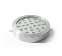 DUOAZJL Éclairage Submersible RGB pour Fontaine, Applique Murale LED pour Piscine, Spot encastré étanche IP68 12 V, éclairage paysager en Acier Inoxydable(18W(12v))