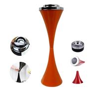 DUOAZJL Figurine décorative de Bureau - Statue d'art décorative, Cendrier sur Pied extérieur, cendrier à cigares Coupe-Vent en Acier Inoxydable, Support de cendrier Vintage avec Couvercle(Orange)