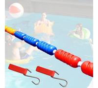 DUOAZJL Flotteur de Piscine, câble métallique en Acier, Flotteur pour séparer Les excréments, Cordon Flottant intérieur/extérieur, Ligne de séparation pour Piscine de Plage(20 * 6cm,1m/3.3ft)